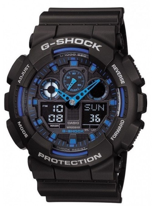 Casio G-Shock Men's Ana-Digi Dial Resin Band Watch - GA-100-1A2