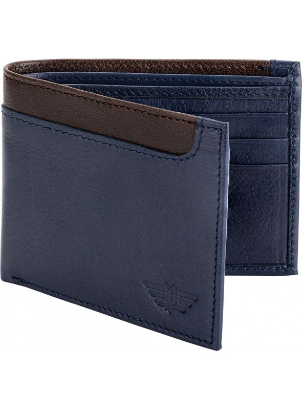 Police Wallet For Men, Blue - PA40045WLBL - AW