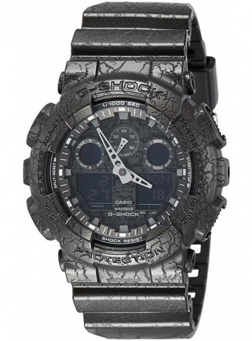 Casio G-Shock Watch for Men - Analog-Digital, Resin Strap - GA-100CG-1ADR
