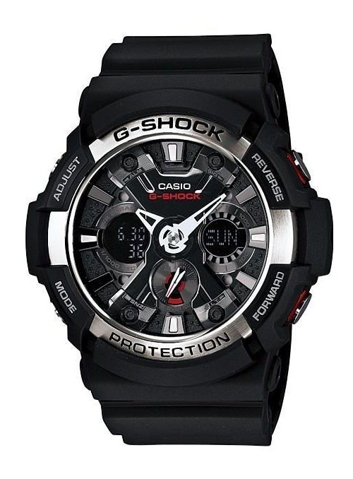 Casio G-Shock for Men - Analog - Digital Resin Band Watch - GA-200-1A