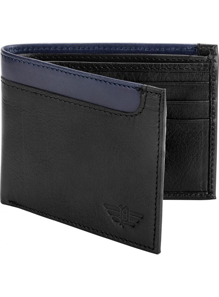 Police Black Leather For Men - Bifold Wallets - AW
