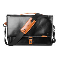 AW leather business bag BLACK AWLAPBG035